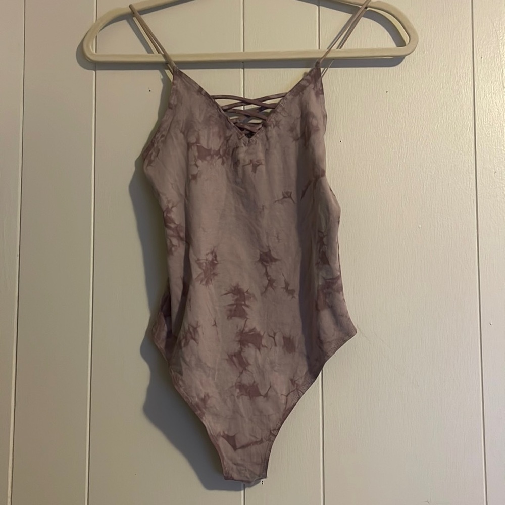 Purple marble bodysuit
